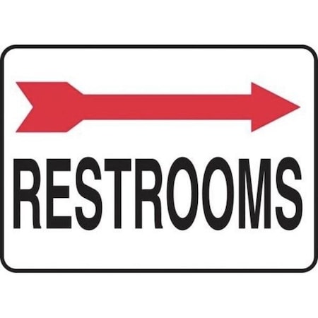 Accuform Safety Sign RESTROOMS MEN AND MRST508XV MRST508XV